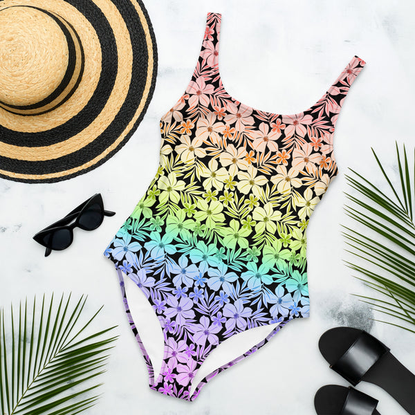 LGBTQ Rainbow Pride Aloha One-Piece Swimsuit